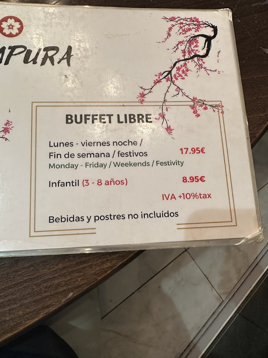 Restaurant Japones Tempura Photo Menu 9