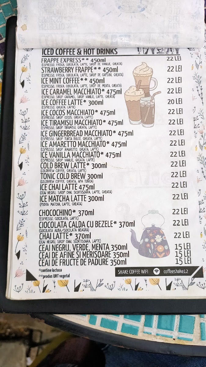 Shake Coffee Photo Menu 10