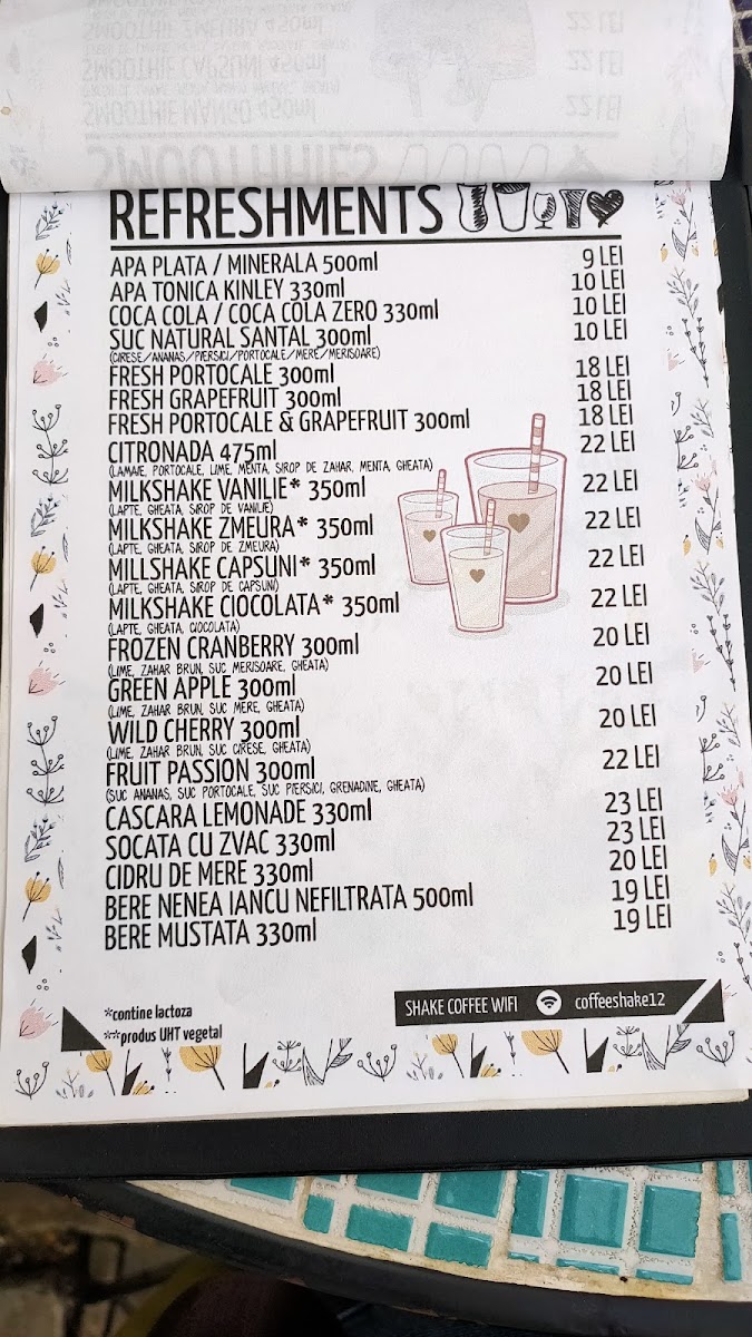 Shake Coffee Photo Menu 3