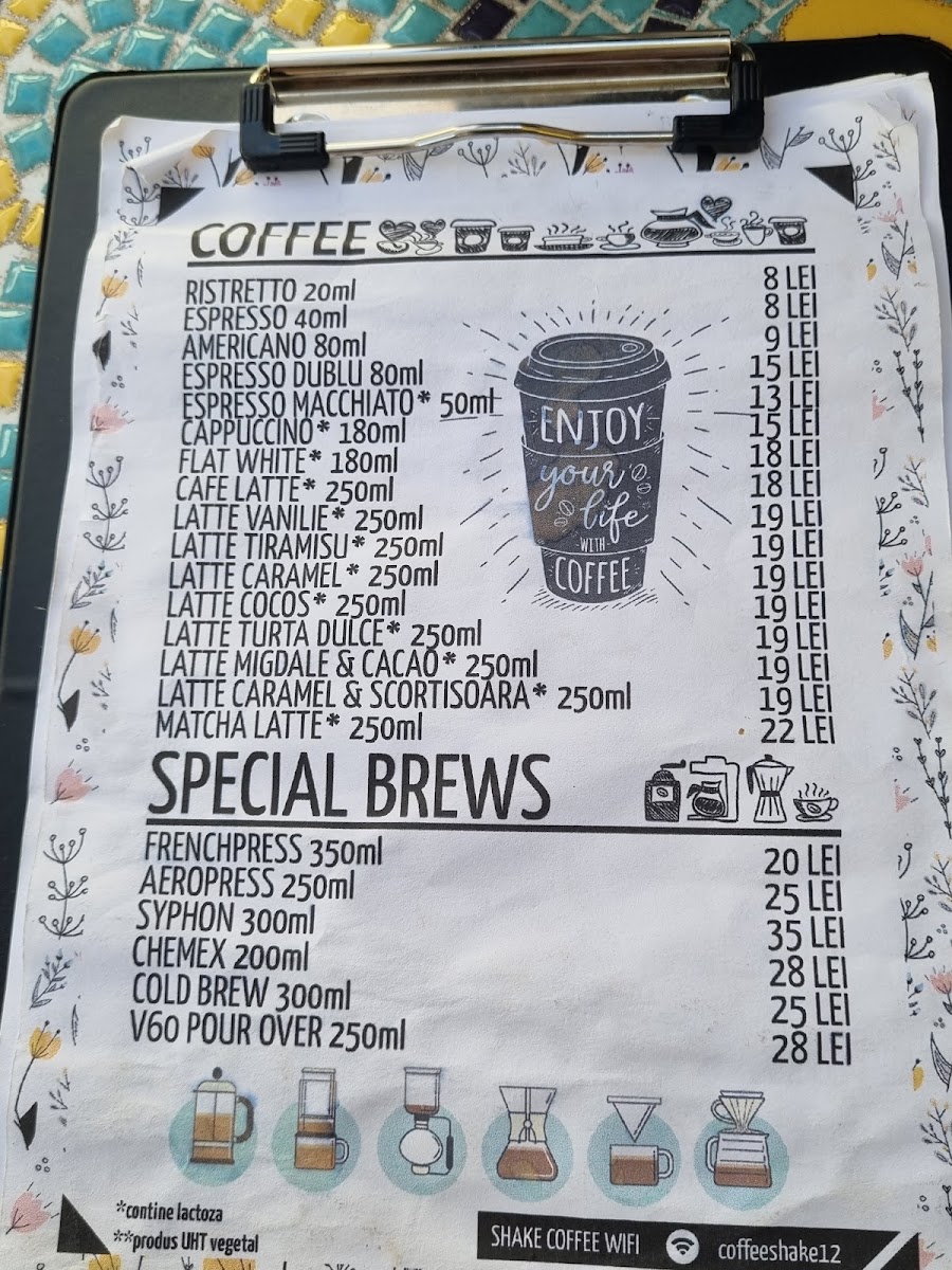 Shake Coffee Photo Menu 4