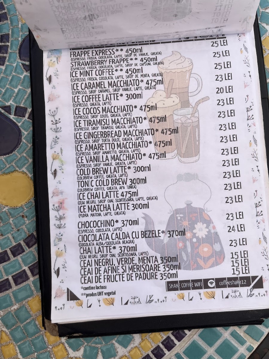 Shake Coffee Photo Menu 5