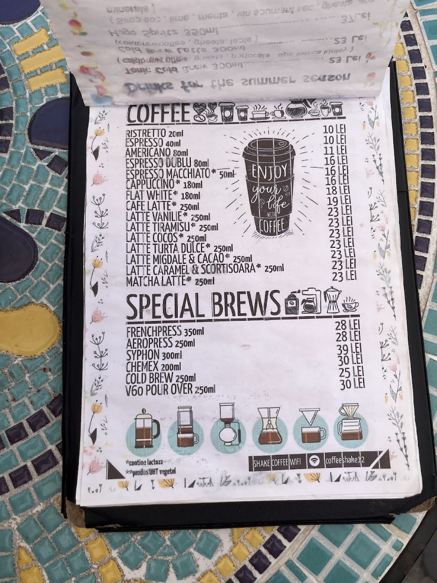 Shake Coffee Photo Menu 6