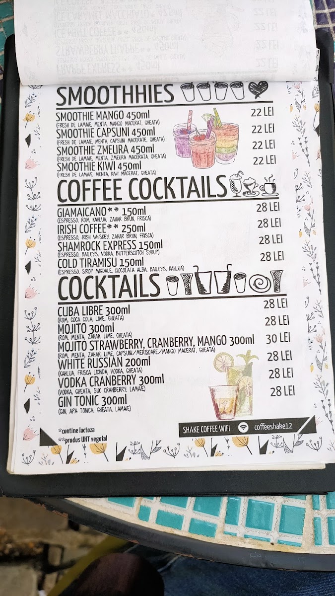 Shake Coffee Photo Menu 8