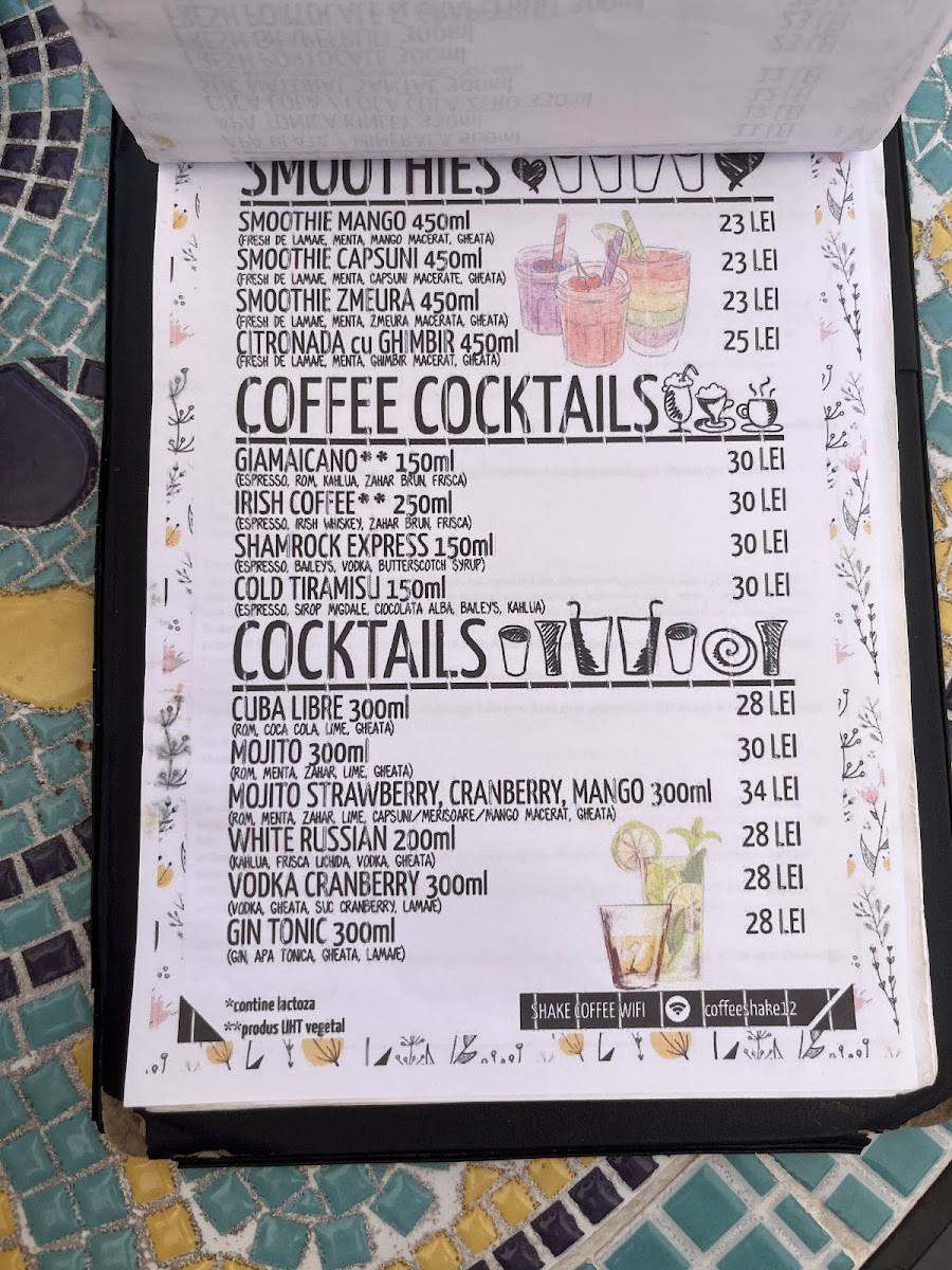 Shake Coffee Photo Menu 9