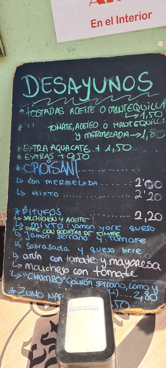 Chumbera café Photo Menu 8