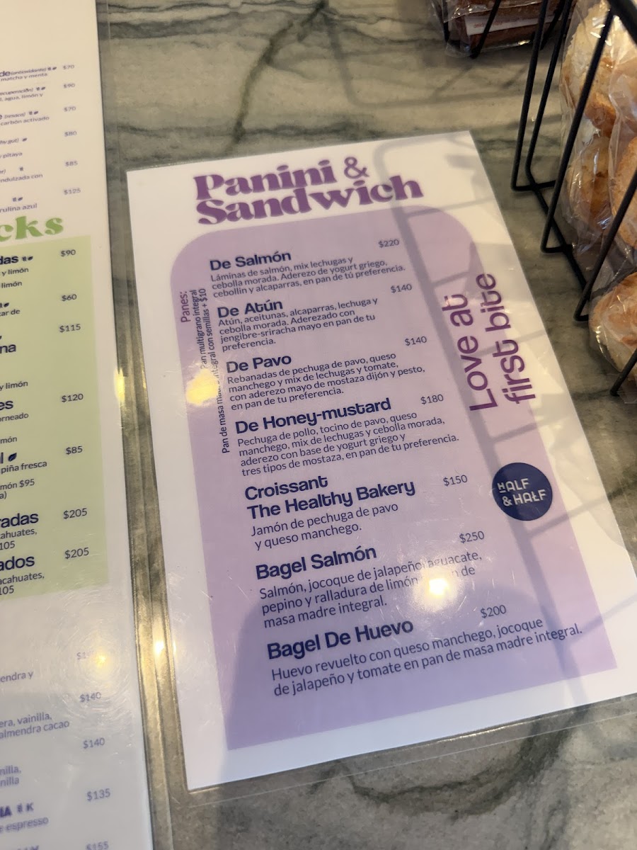 Half and Half Photo Menu 5