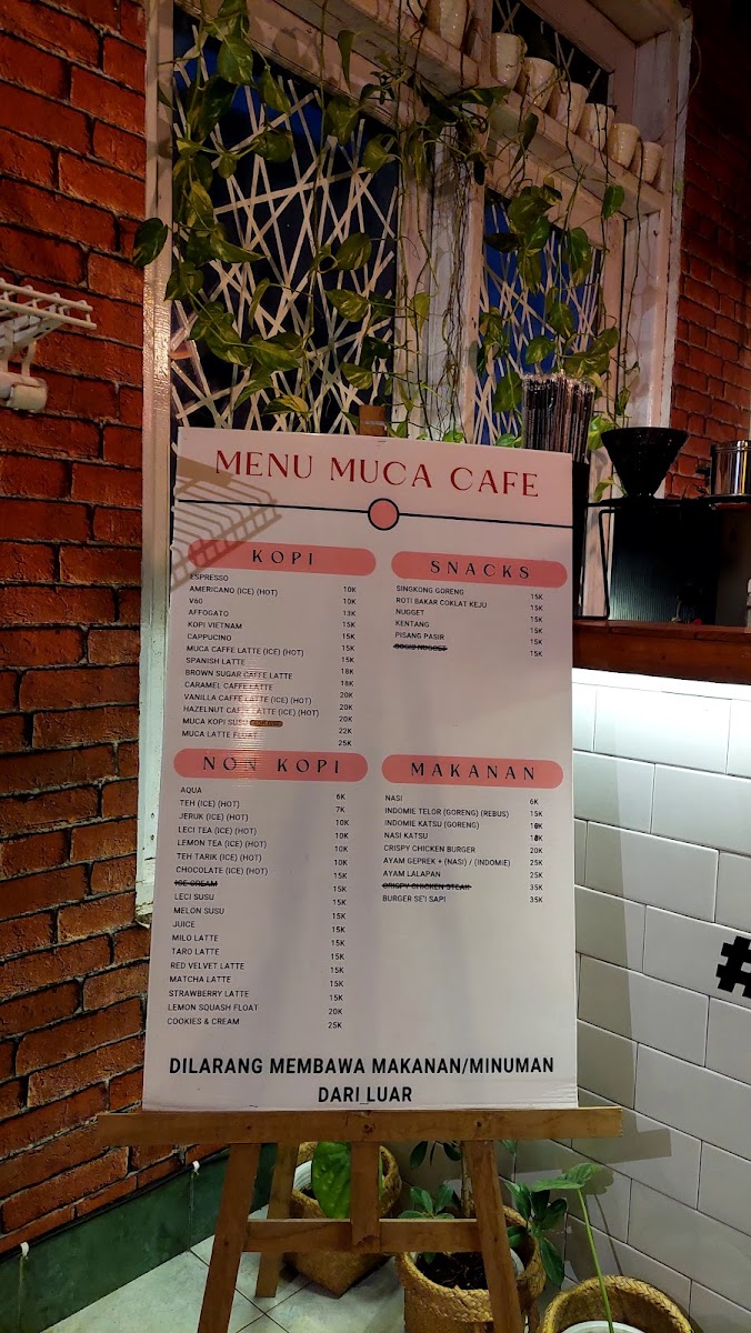 MUCA cafe Photo Menu 1
