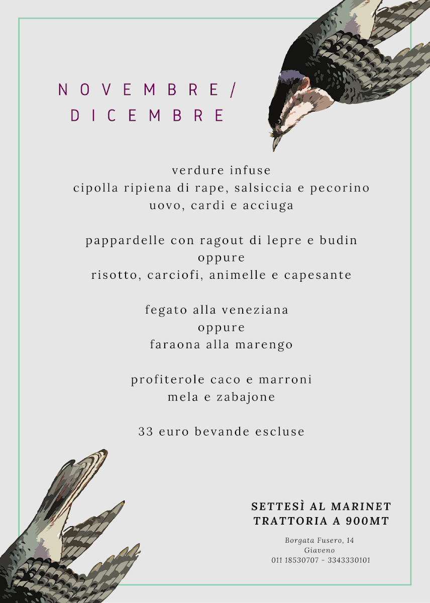 SETTESì al MARINET trattoria900mt Photo Menu 4