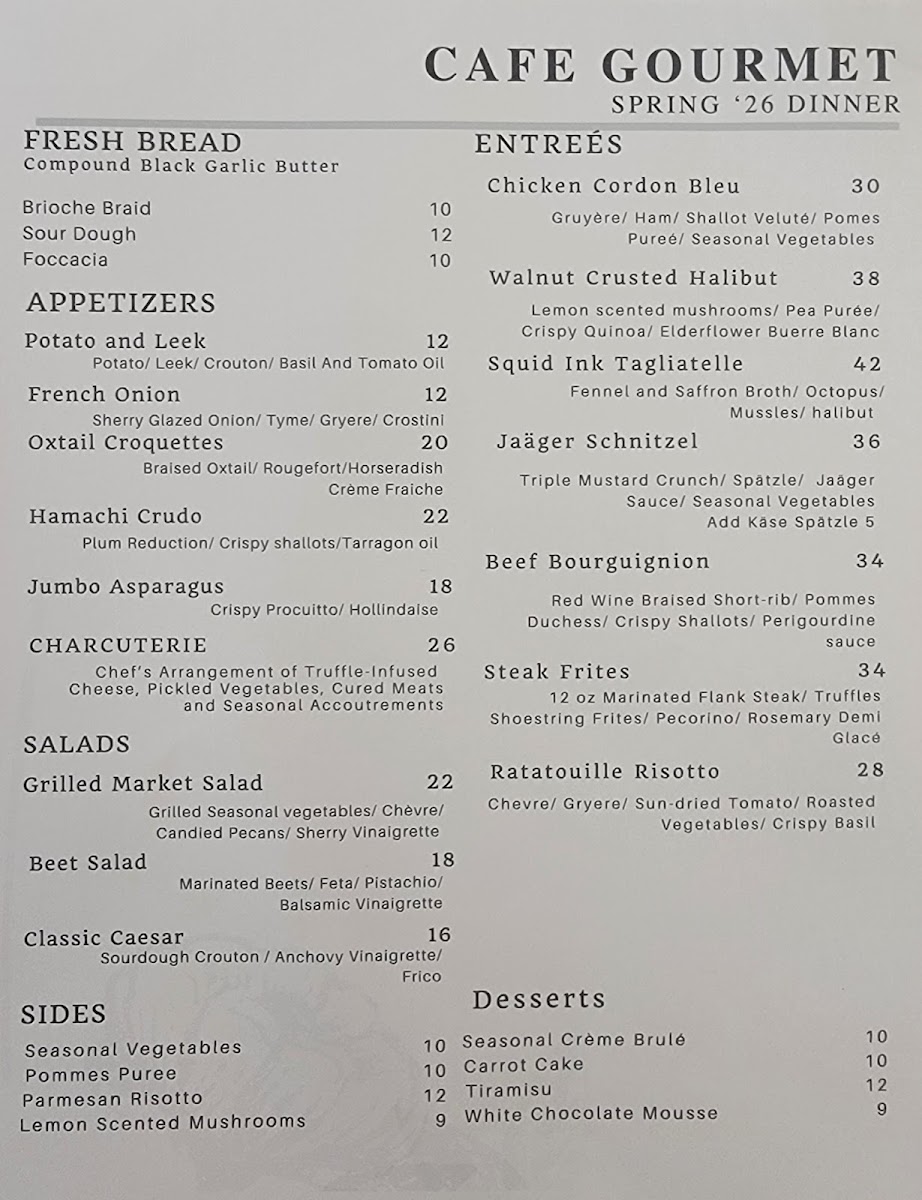 Cafe Gourmet Bakery & Catering Photo Menu 1