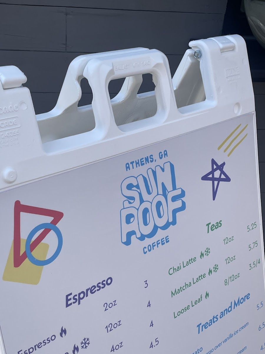 Sunroof Coffee Photo Menu 5
