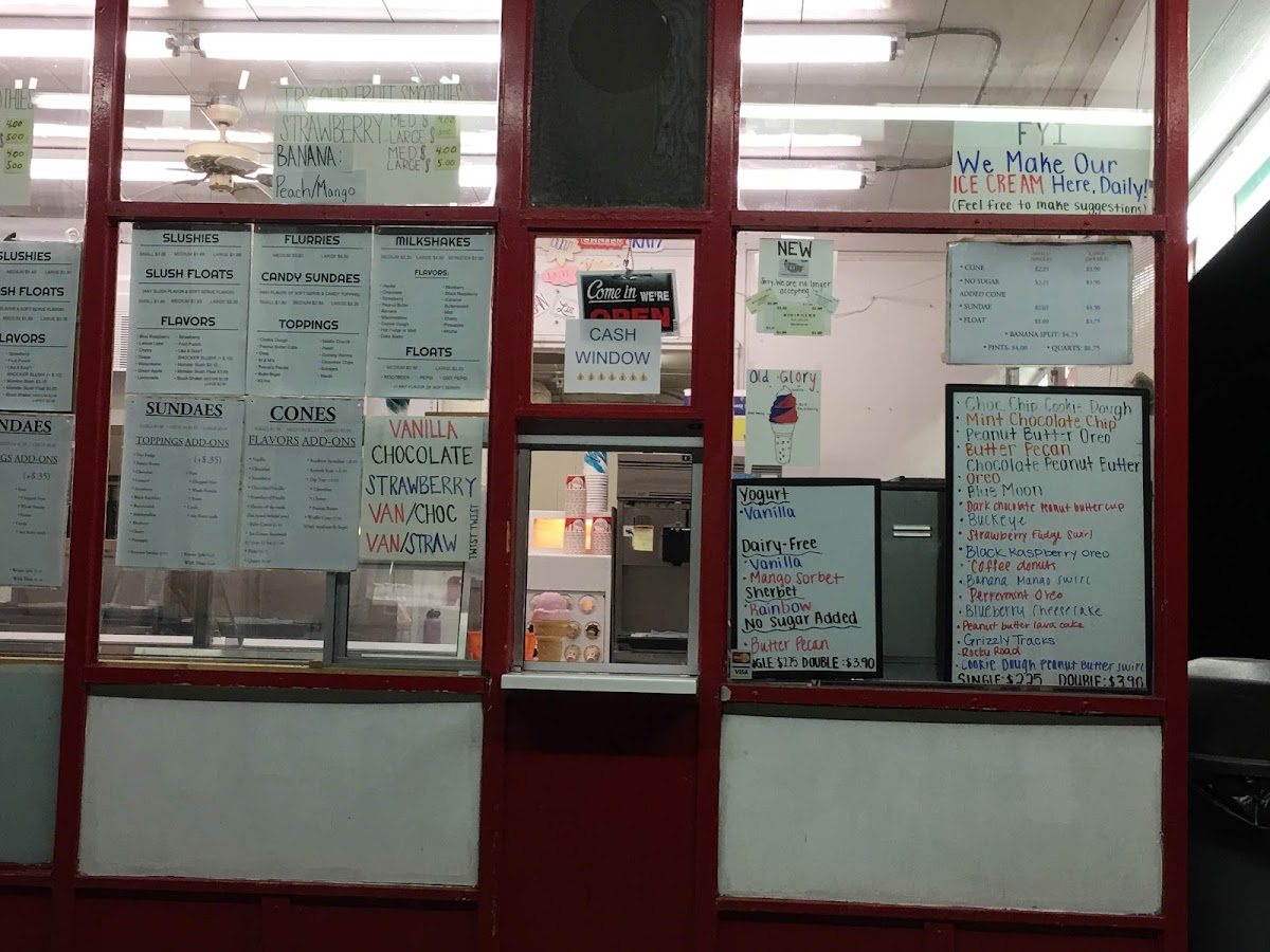 Bidinger's Ice Cream Photo Menu 3