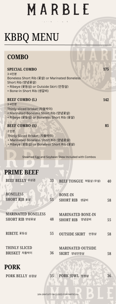 Marble Steakhouse & Grille Photo Menu 3