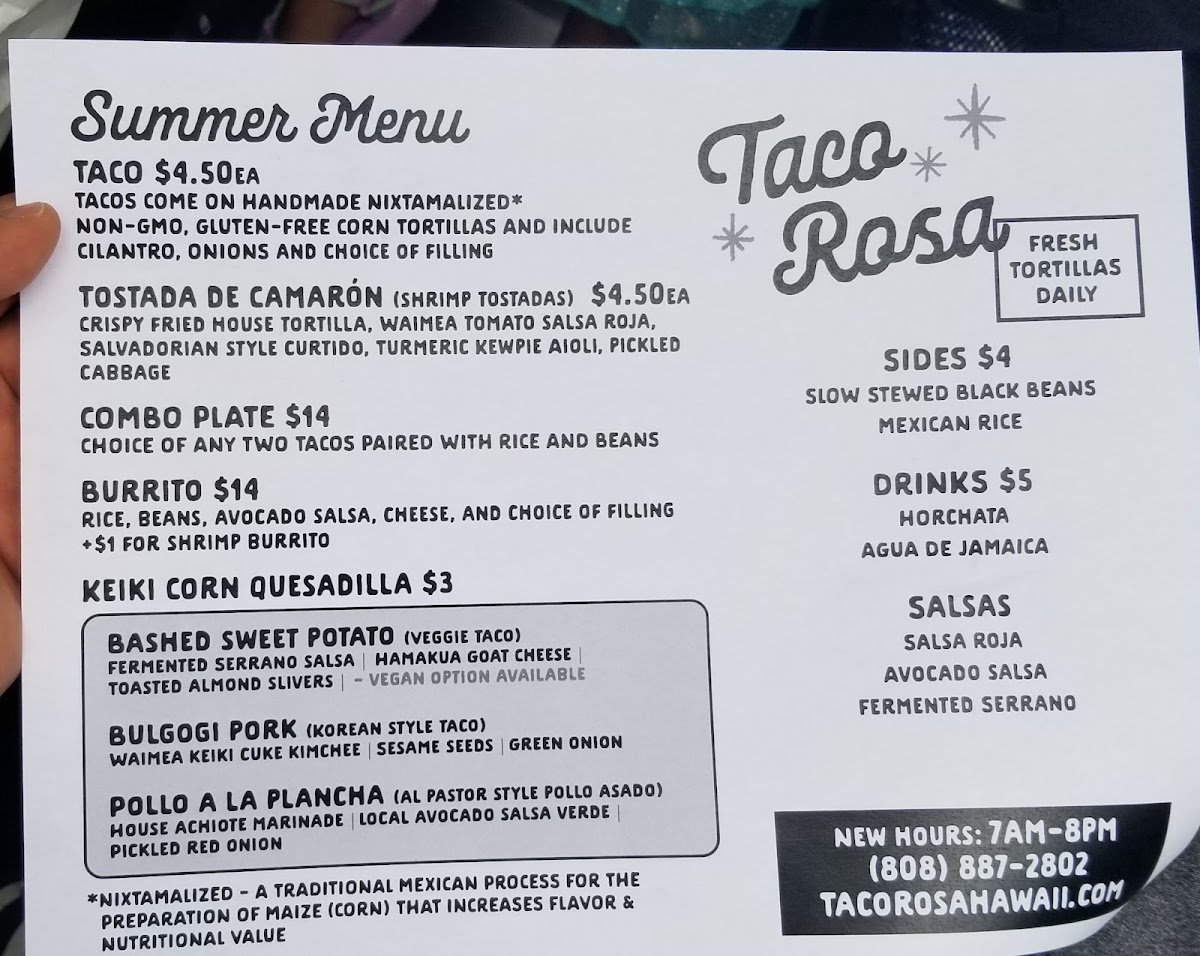 Taco Rosa Photo Menu 4