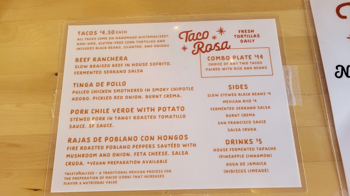 Taco Rosa Photo Menu 7
