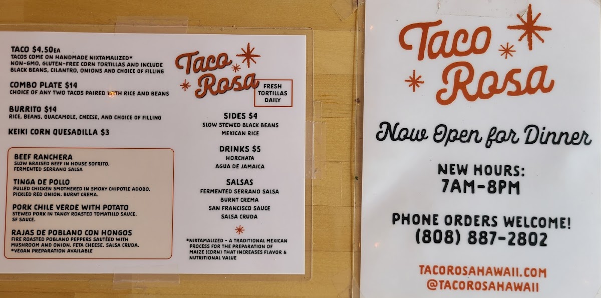 Taco Rosa Photo Menu 9