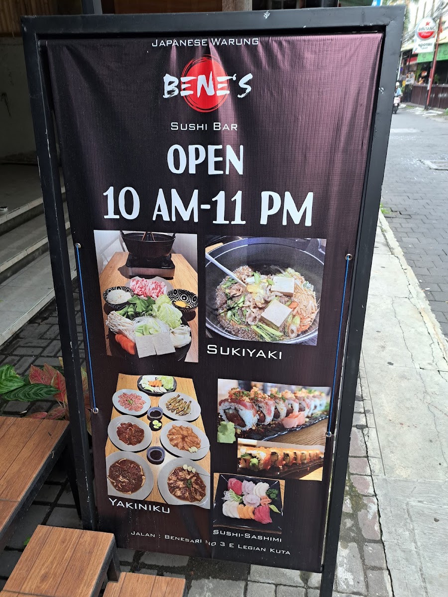 Bene’s Sushi Bar Photo Menu 7