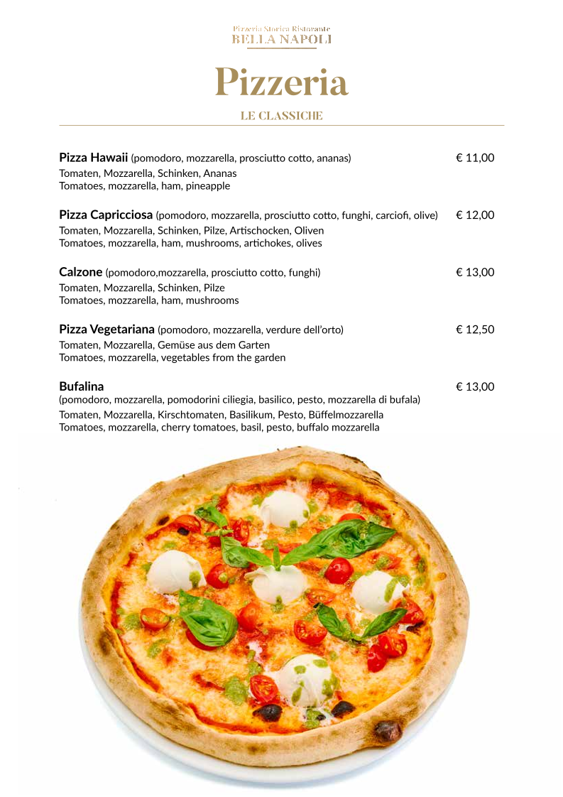 Bella Napoli Photo Menu 3