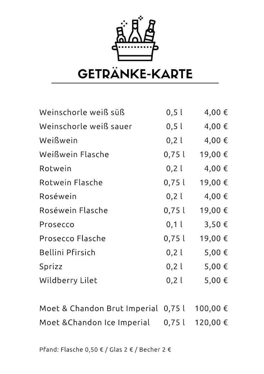 Esstisch bei Joe Photo Menu 4