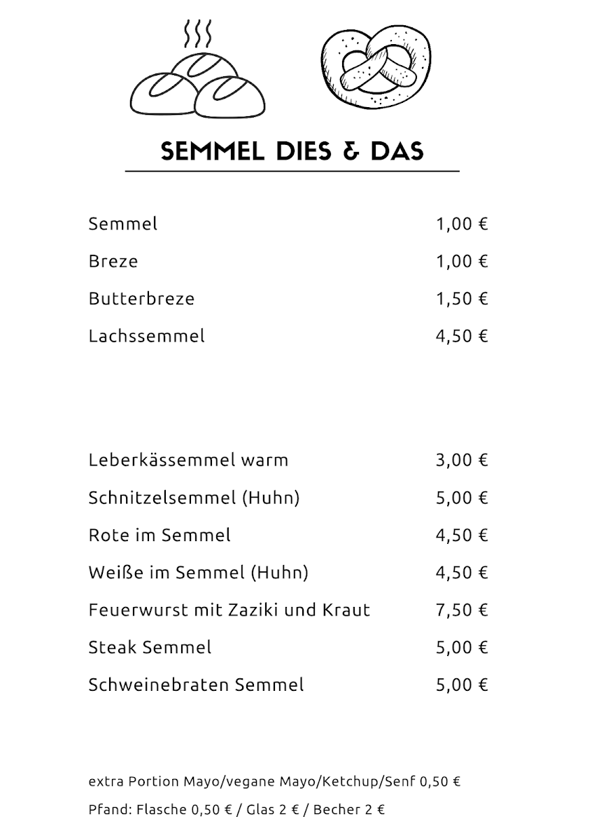 Esstisch bei Joe Photo Menu 9