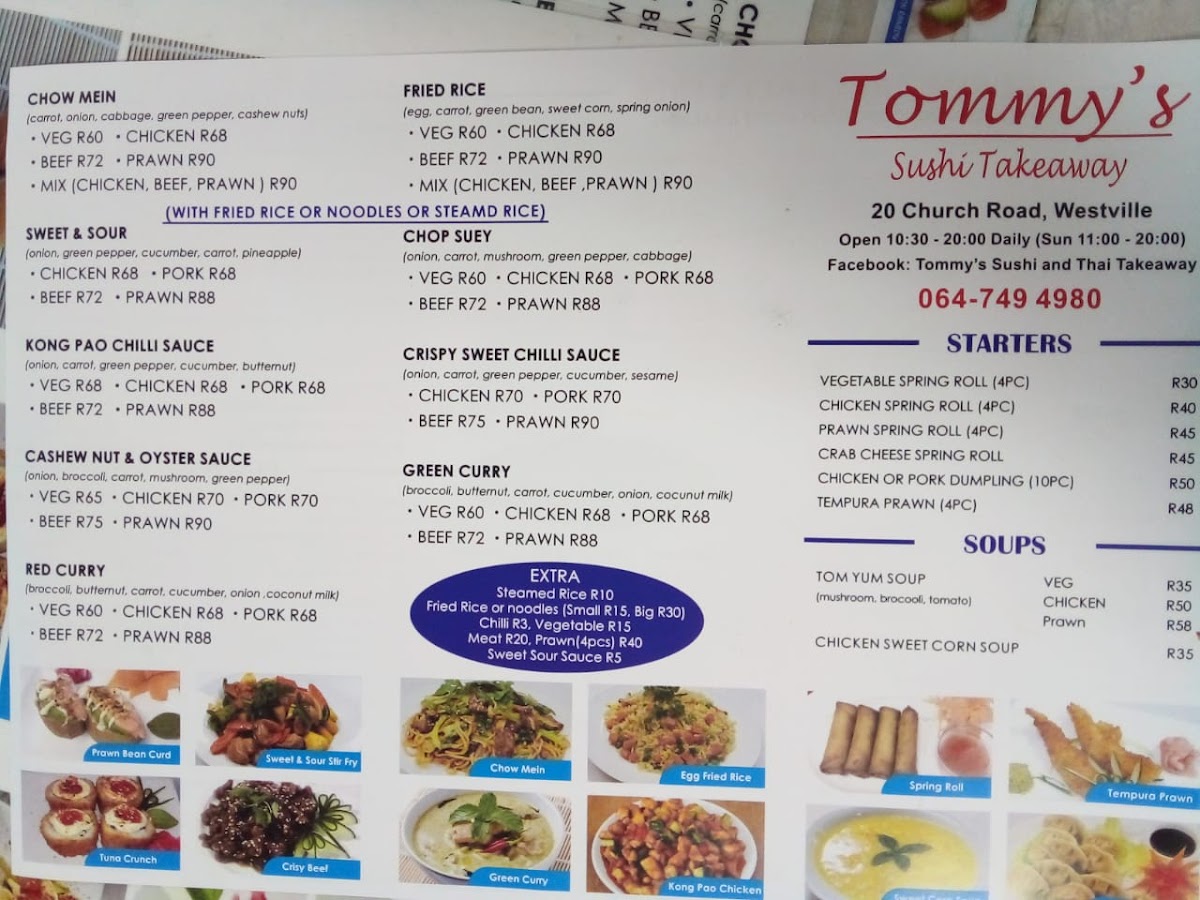 Tommy's sushi & thai Photo Menu 2