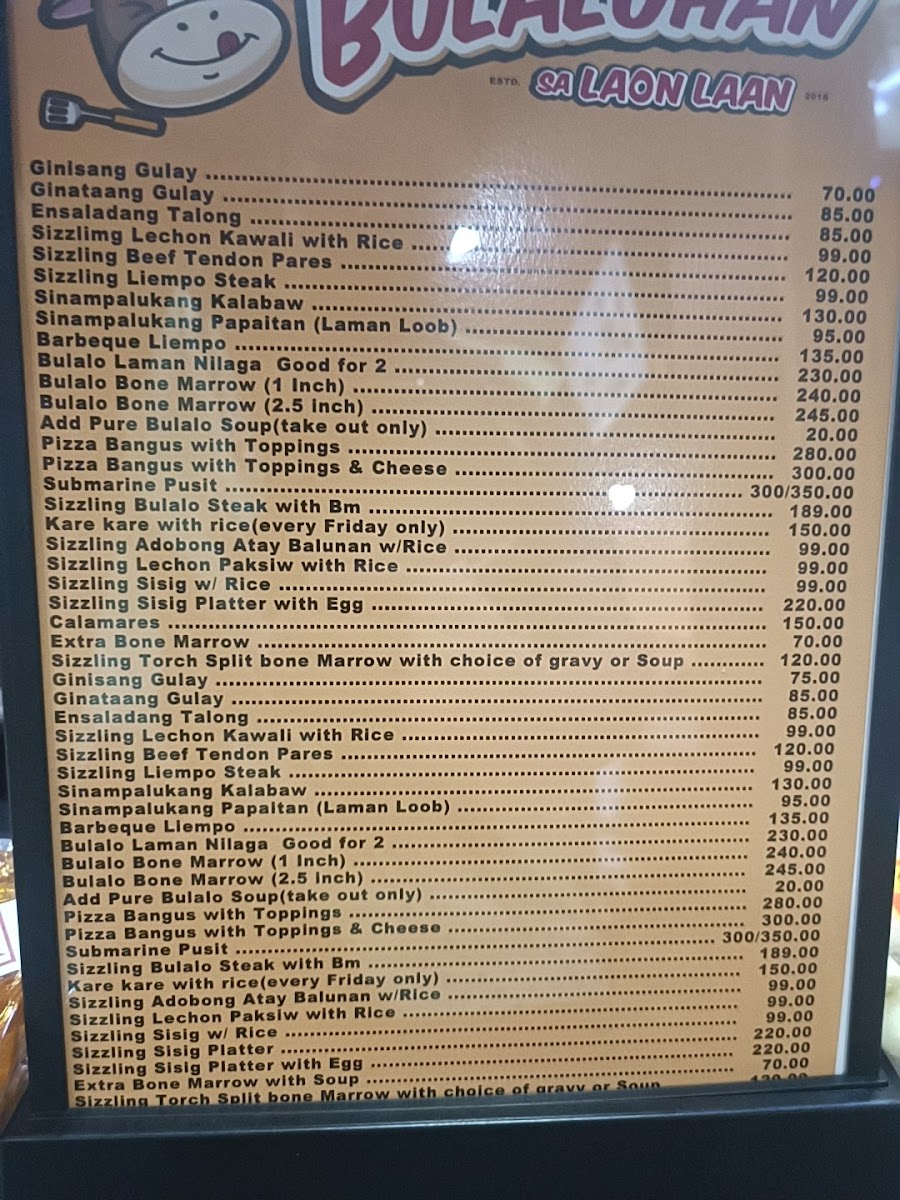 Bulaluhan Sa Laon laan Photo Menu 3