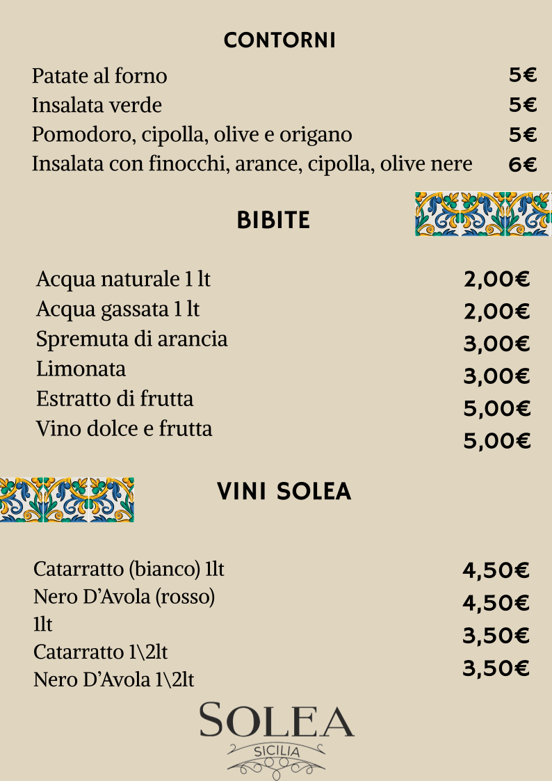 Solea Azienda Agricola Photo Menu 1