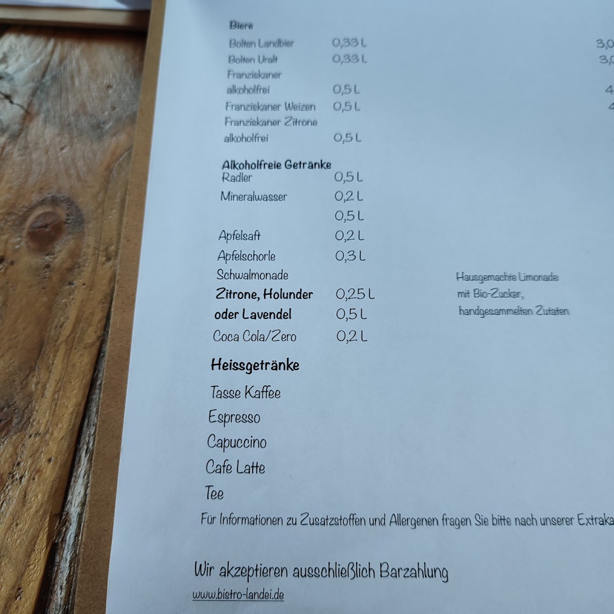 Bistro Cafe Landei Photo Menu 4