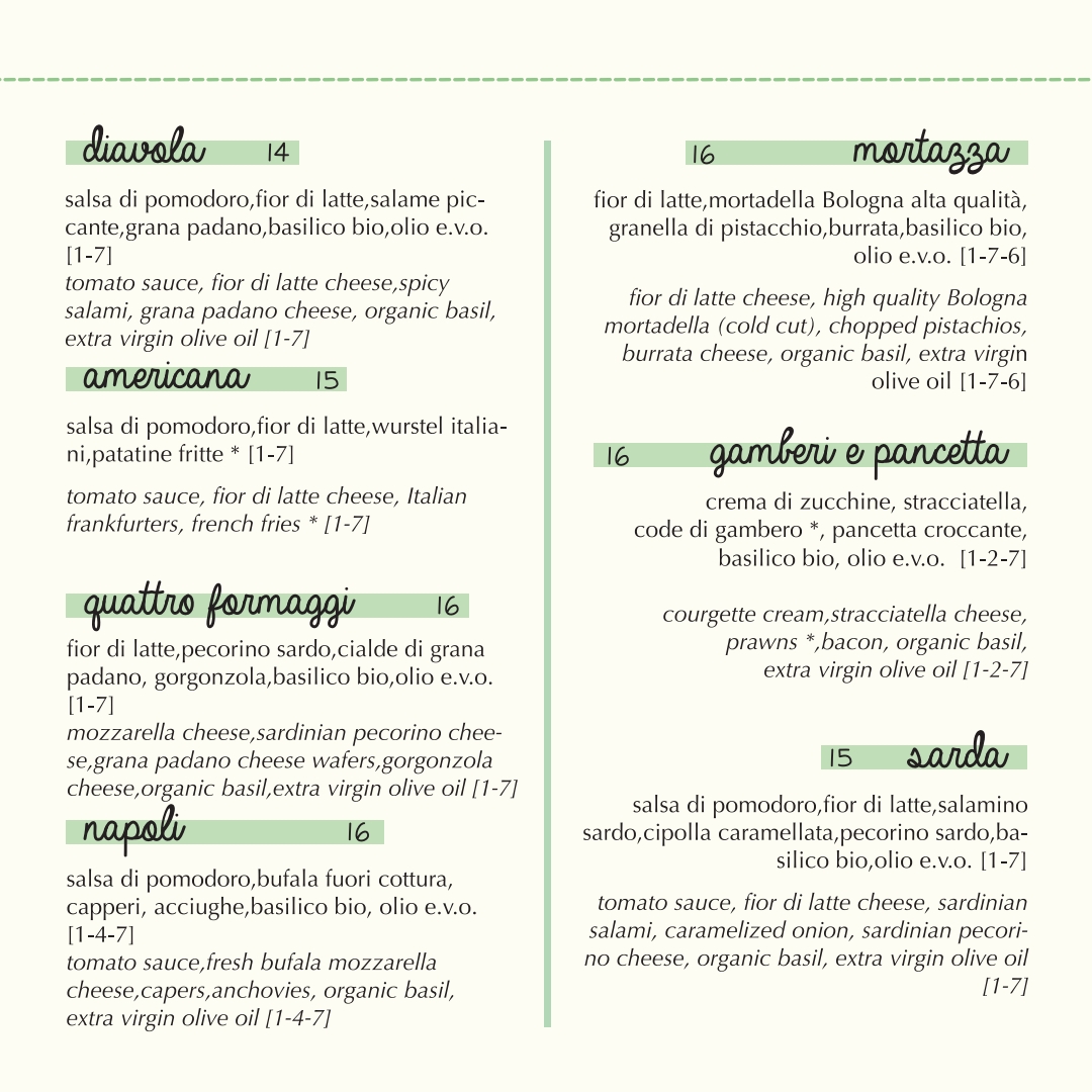 Pizzeria Mammamia Costa Paradiso Photo Menu 1