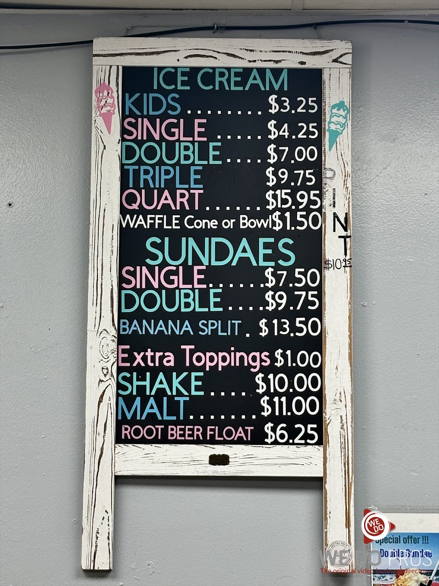 Nana's and Pops Sweet Shop Photo Menu 5