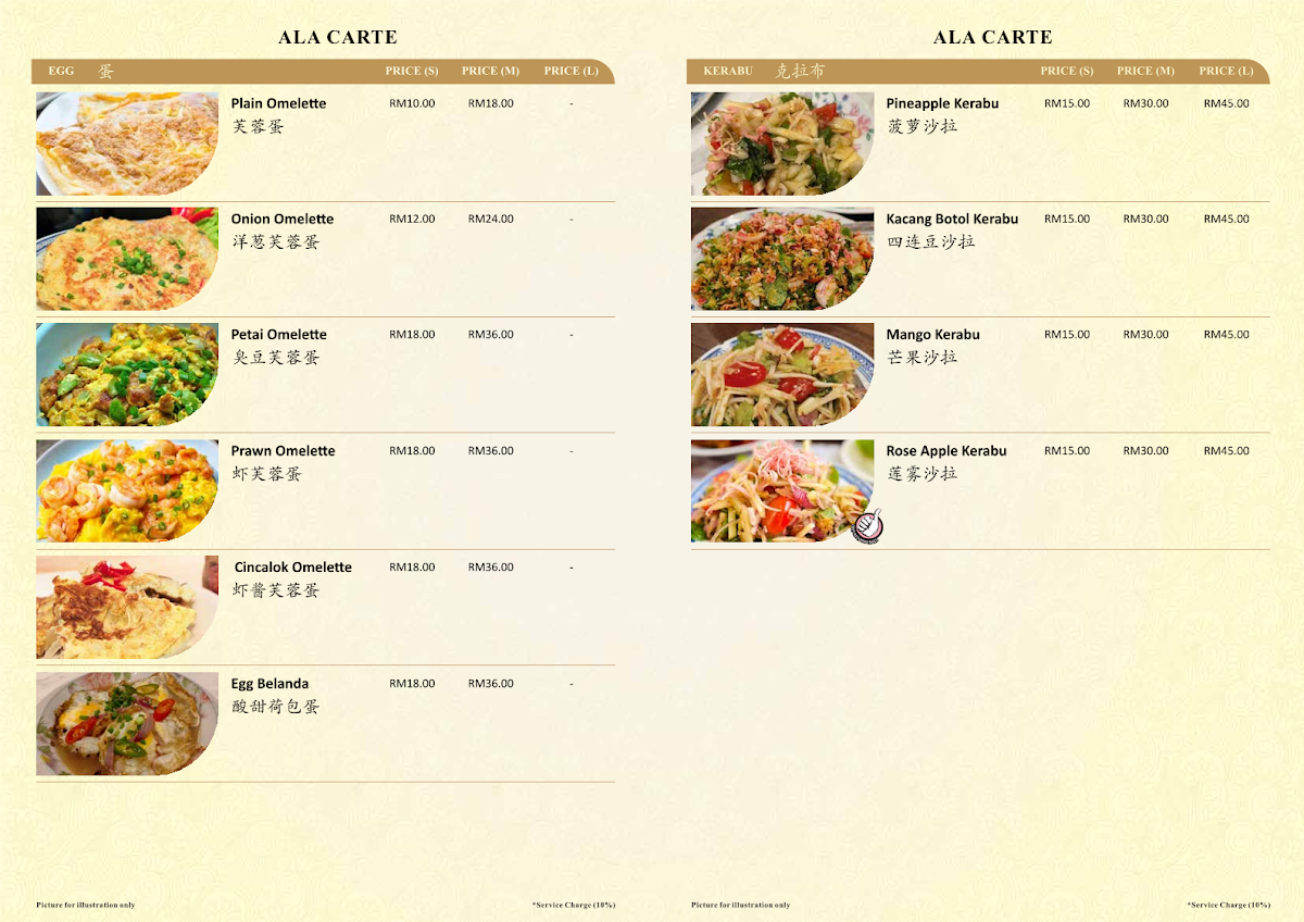 Bibik's Kitchen Nyonya Cuisine Photo Menu 4
