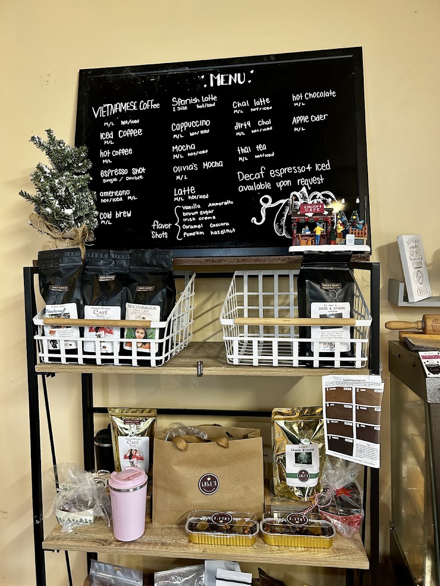 Lola’s Coffee and More Photo Menu 1