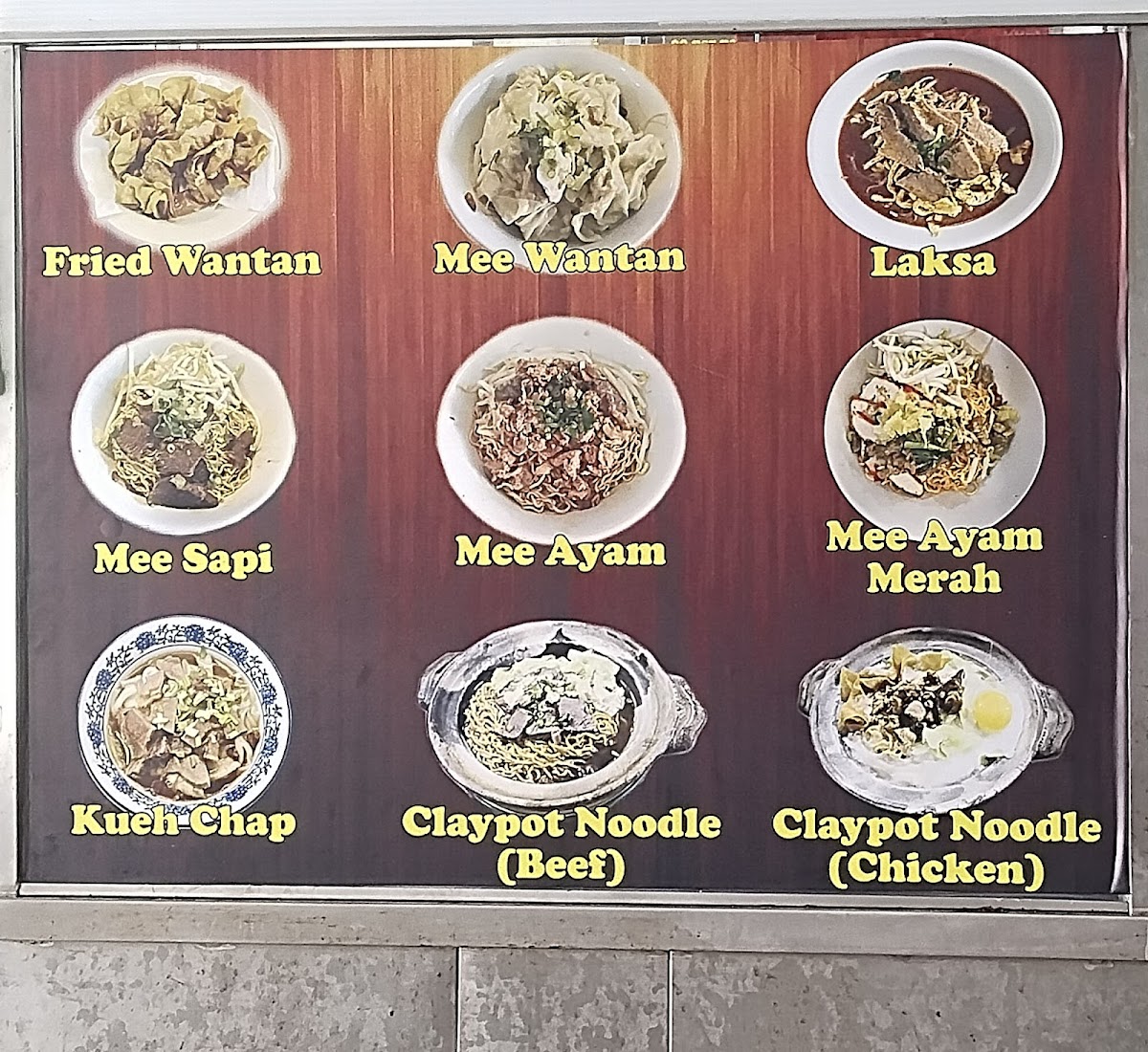 L.J Noodles Cafe Photo Menu 3