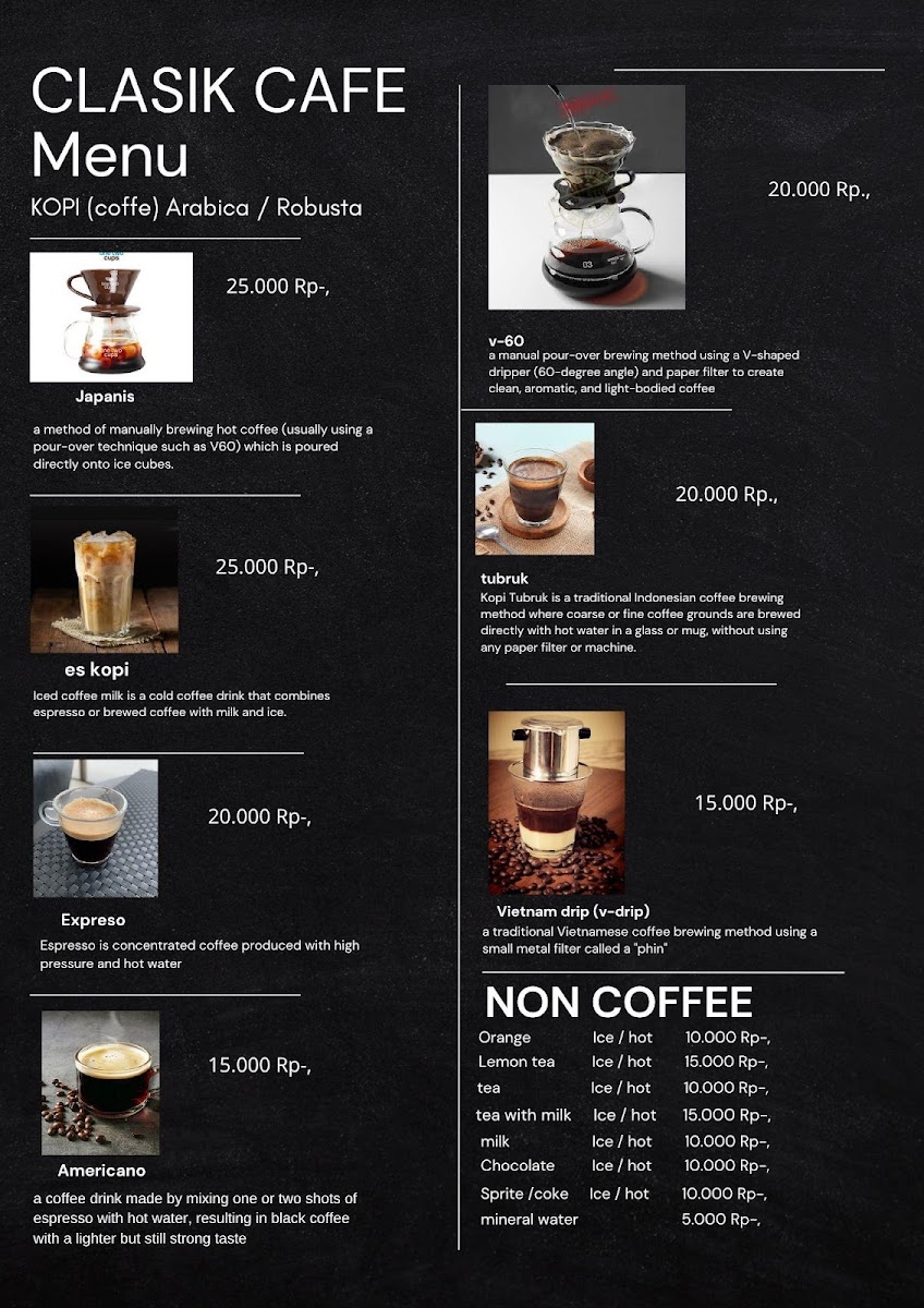 Sembalun Clasik cafe Photo Menu 1