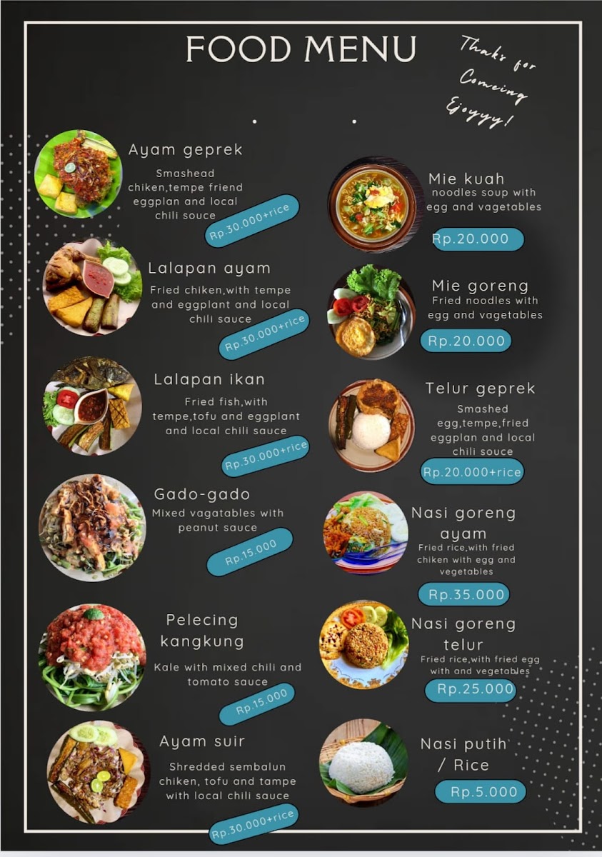 Sembalun Clasik cafe Photo Menu 3
