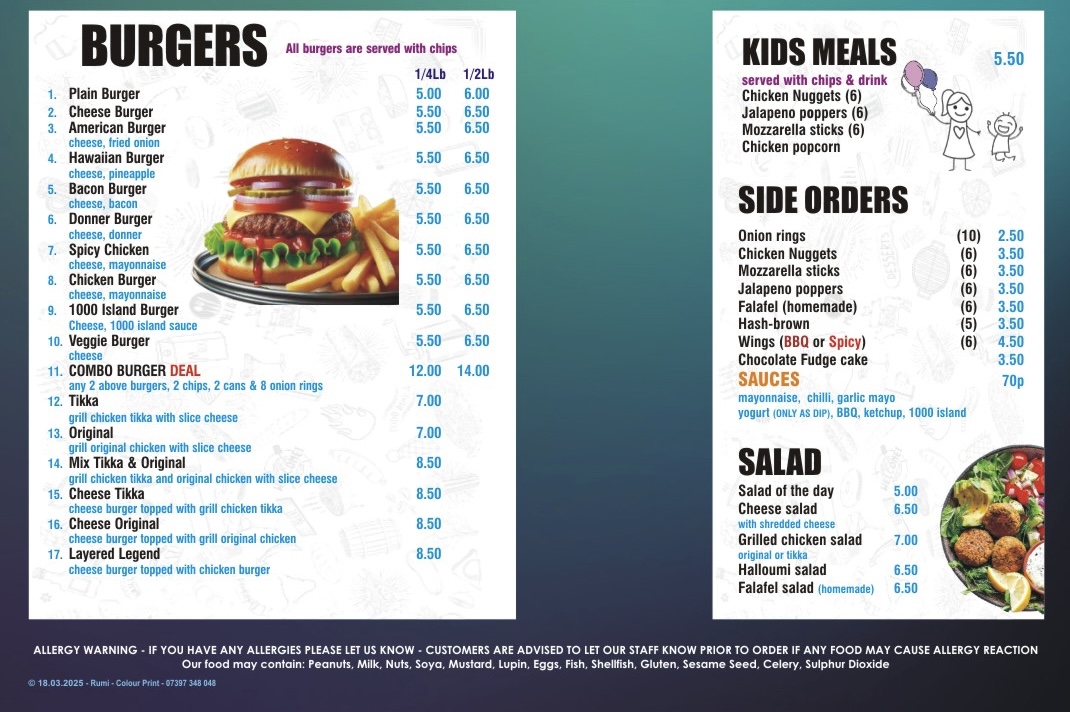 Queens Food Photo Menu 2