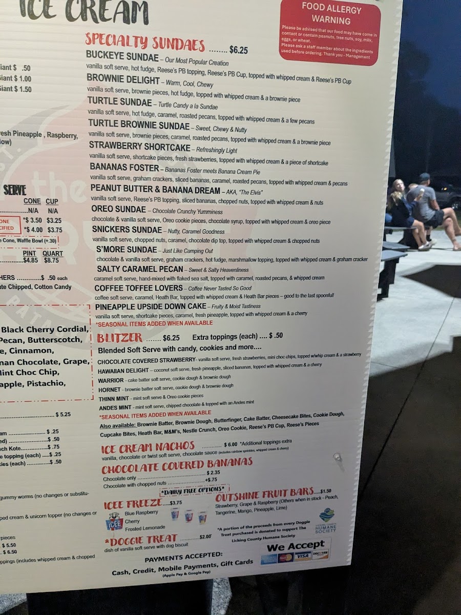 The Dairy Hut Photo Menu 2