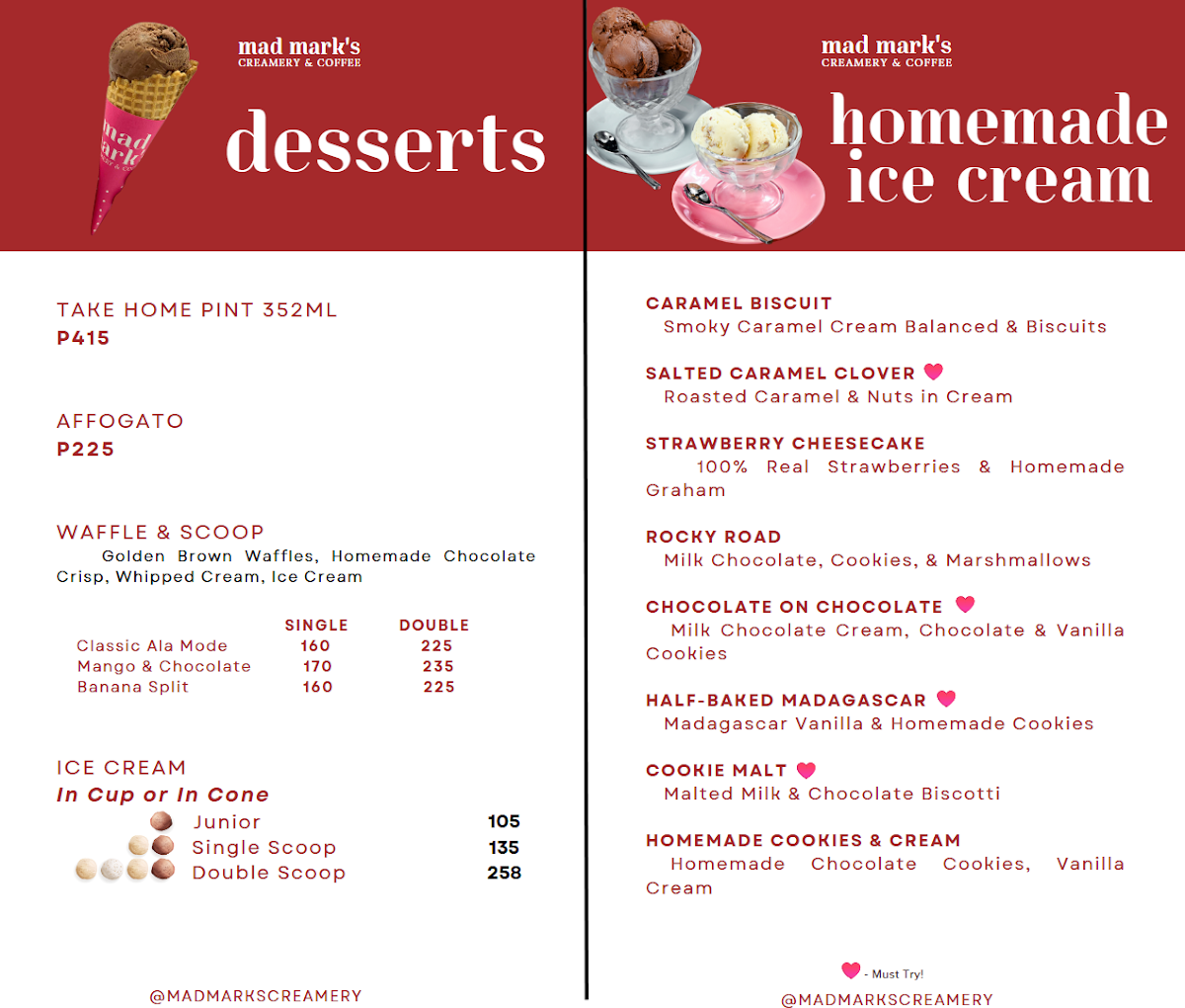 Mad Marks Creamery Glorietta 3 Photo Menu 6