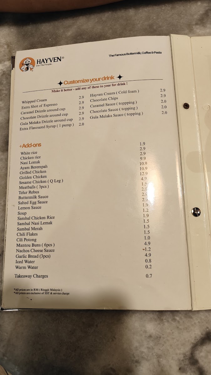 Kelab Kopi Photo Menu 1