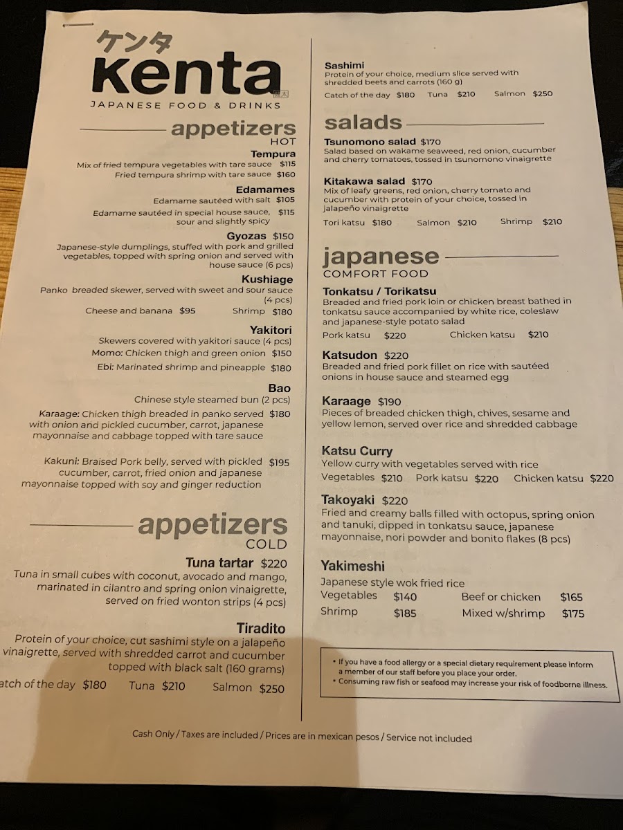 Kenta Japanese Food Photo Menu 7