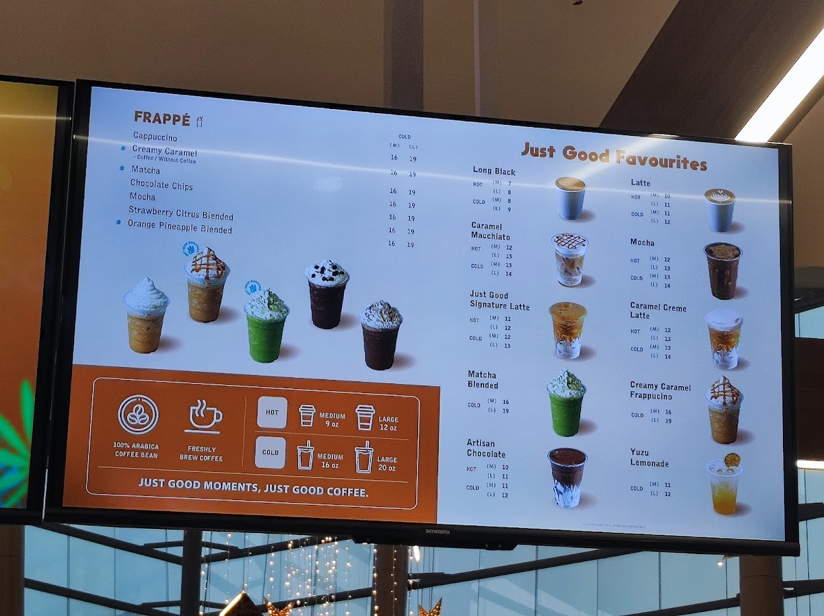 Just Good Coffee - IOI City Mall Photo Menu 2