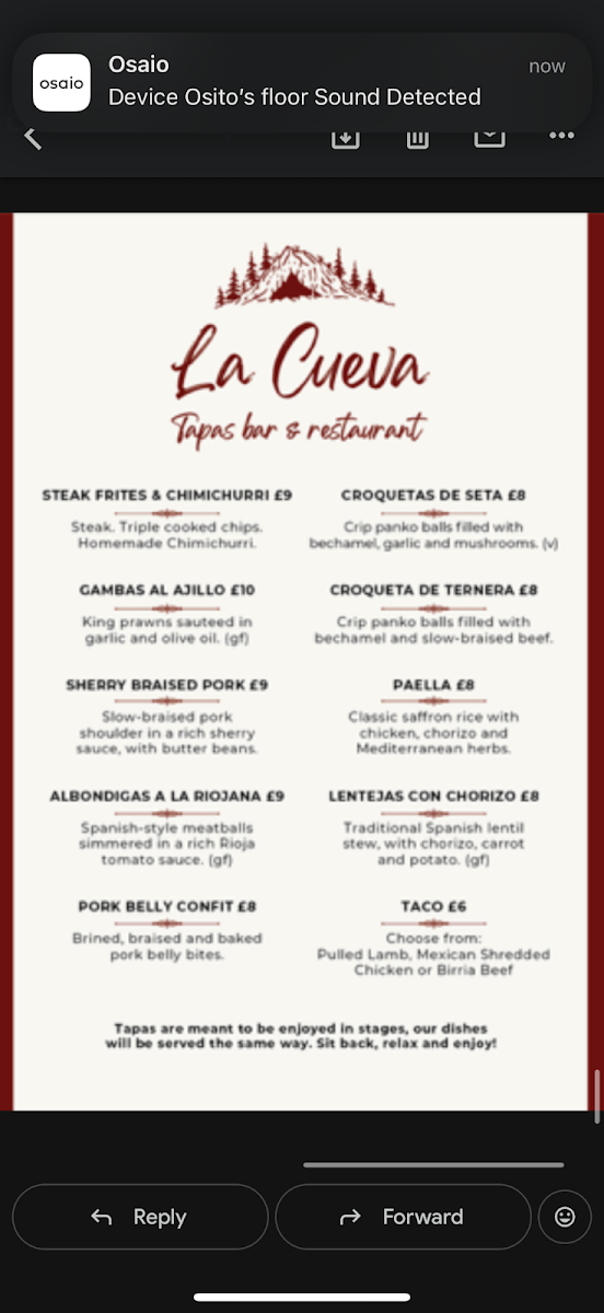 La Cueva Tapas bar & restaurant Photo Menu 2
