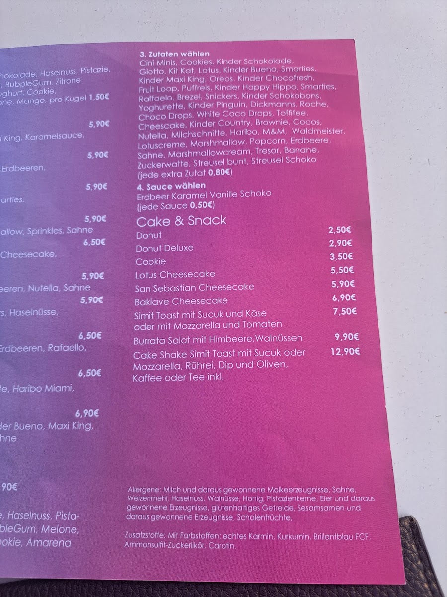 CakeShake - Weil am Rhein Photo Menu 3