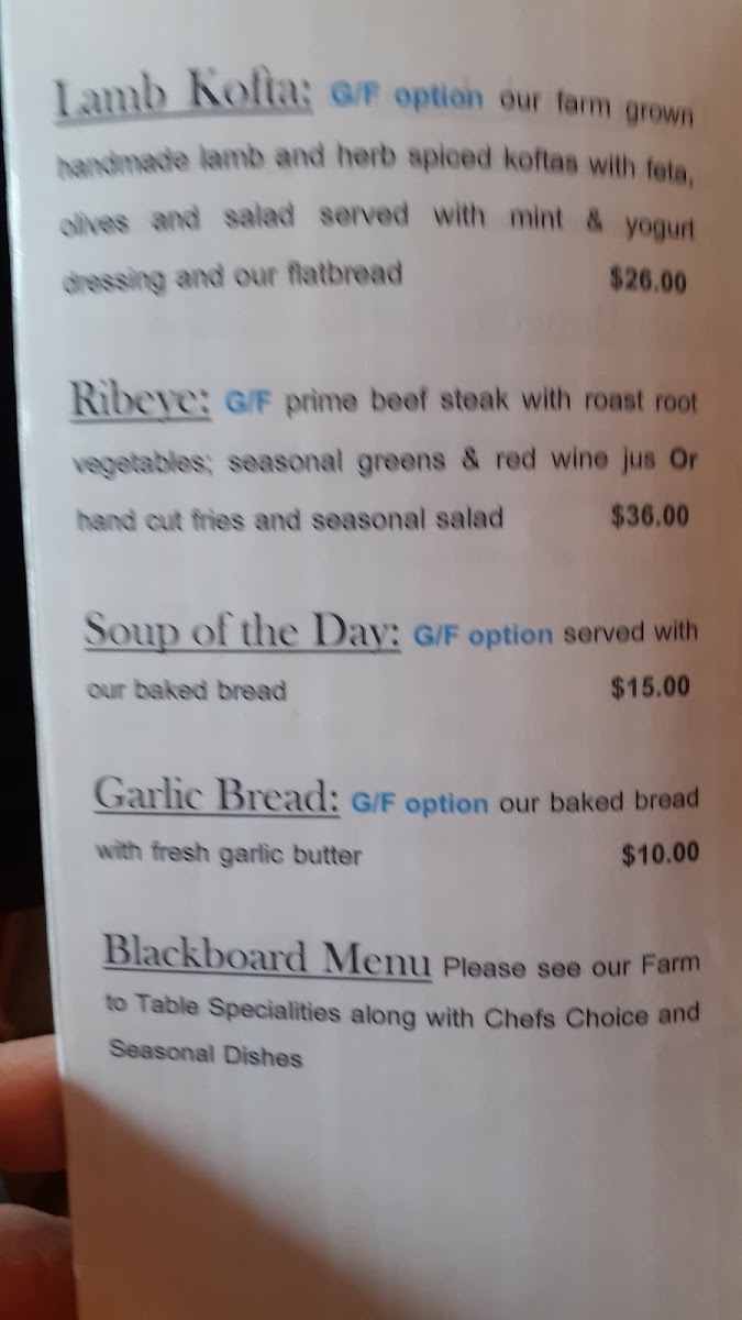 Orepuki Beach Cafe Photo Menu 4