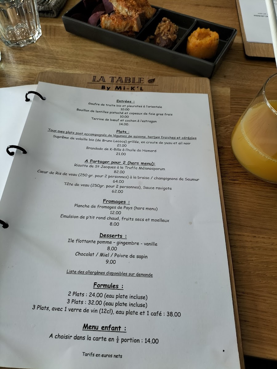 La Table By Mi - K'L Photo Menu 2