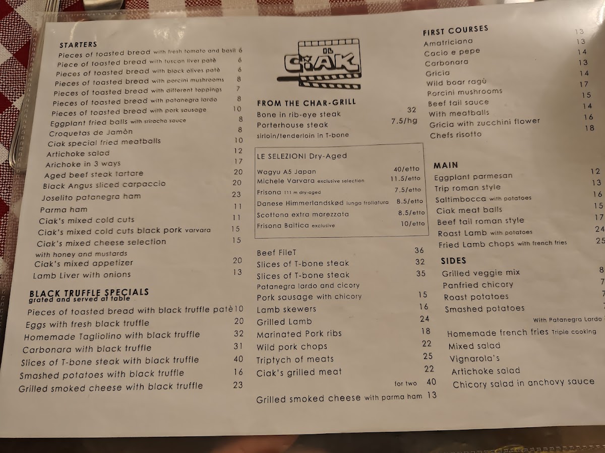Ristorante Il Ciak Photo Menu 3