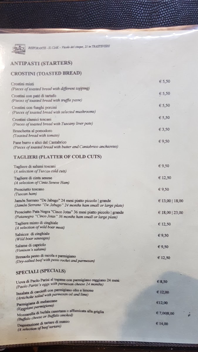 Ristorante Il Ciak Photo Menu 9