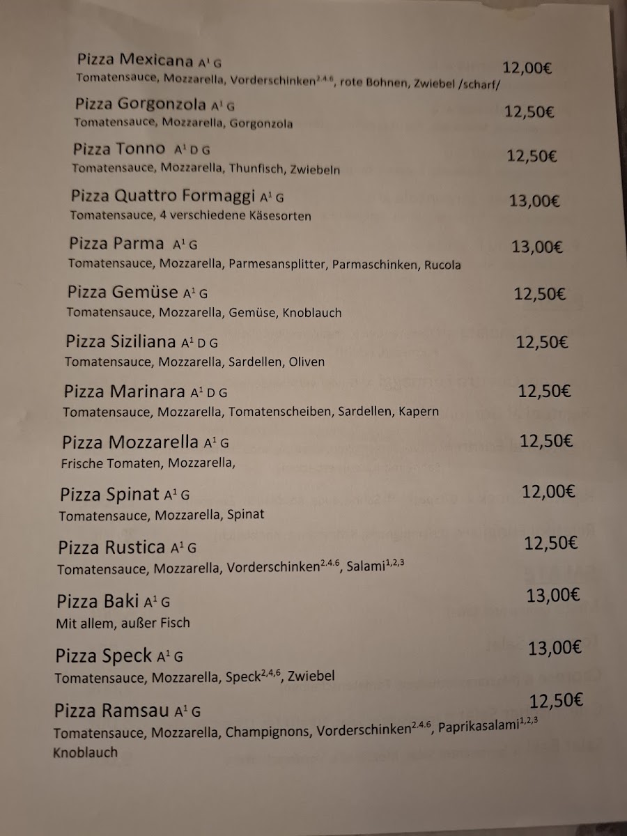 Baki's Pizza Photo Menu 2