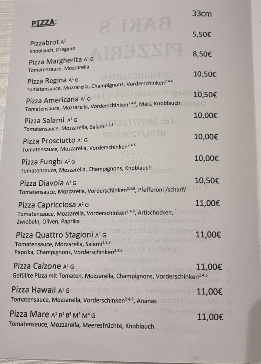 Baki's Pizza Photo Menu 5