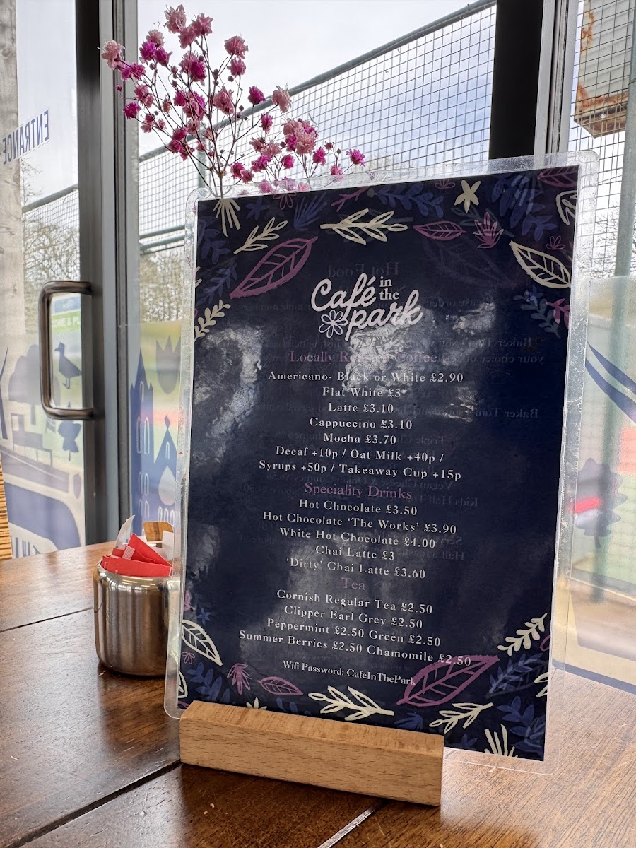 Café in the Park Photo Menu 4