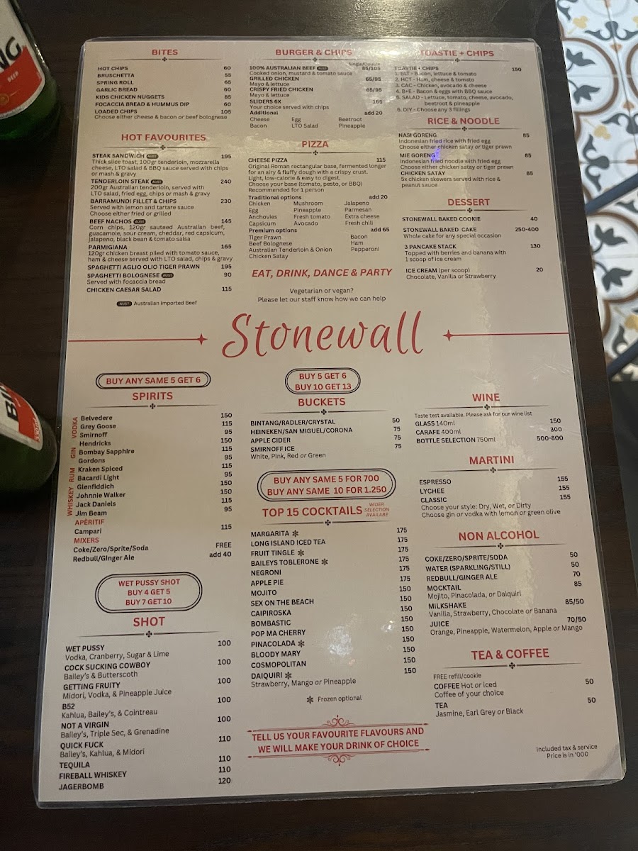Stonewall Bali Photo Menu 4